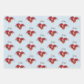 Feuille De Papier Cadeau MArtini Imaginaire Red Dragon (Devant)