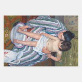 Feuille De Papier Cadeau Mary Cassatt - Le bain de l'enfant / Le bain (Devant 2)