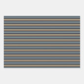 Feuille De Papier Cadeau Masculine bleu Brown (Devant 3)