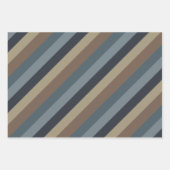 Feuille De Papier Cadeau Masculine bleu Brown (Devant)