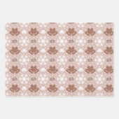 Feuille De Papier Cadeau Masculine Élégant Motif de Noël Brown (Devant 3)