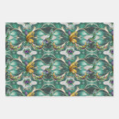 Feuille De Papier Cadeau Masques Mardi Gras (Devant 3)