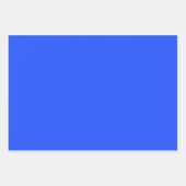 Feuille De Papier Cadeau Matt Blue, Solide Couleur simple Bleu Minimaliste  (Devant)