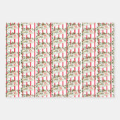 Feuille De Papier Cadeau Matte de Noël 19" x 29" (Devant 2)