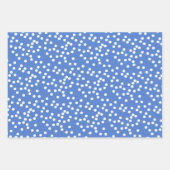 Feuille De Papier Cadeau Mazel tov ! Étoile bleue de David & À petits pois (Devant 3)