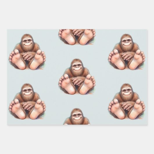 Feuille De Papier Cadeau Me and My Bigfoot Wrapping Paper (Devant 2)