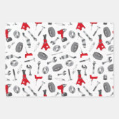 Feuille De Papier Cadeau Mécanicien de réparation automobile (Devant 2)