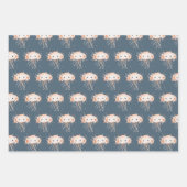 Feuille De Papier Cadeau Méduse mignonne (Devant 3)