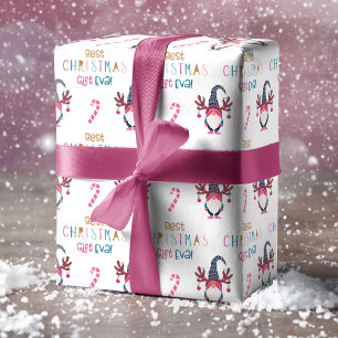 Feuille De Papier Cadeau Meilleur cadeau de Noël Eva! Drôle et brillant Gno