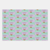 Feuille De Papier Cadeau Meilleur Père Chat Jamais ! Fête des pères (Devant)