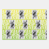 Feuille De Papier Cadeau MEILLEUR POP JAMAIS | Drôle papa cadeau photo (Devant)