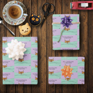 Feuille De Papier Cadeau Meilleure Maman Chat Jamais ! Fête des mères