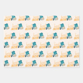 Feuille De Papier Cadeau Meilleure maman Lucky Clovers Motif (Devant 2)