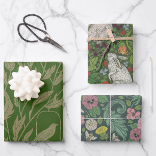 Feuille De Papier Cadeau Mélange de jardin anglais