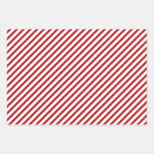Feuille De Papier Cadeau Mélange de Noël rouge et rose (Devant 3)