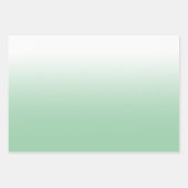 Feuille De Papier Cadeau Mélange d'ombre blanc rose pâle et vert menthe (Devant)