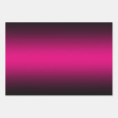 Feuille De Papier Cadeau Mélange noir violet rose chaud et rouge élégant Om (Devant 2)