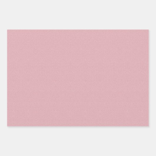 Feuille De Papier Cadeau Mélange rose clair herringbone tweet effet doux (Devant 3)