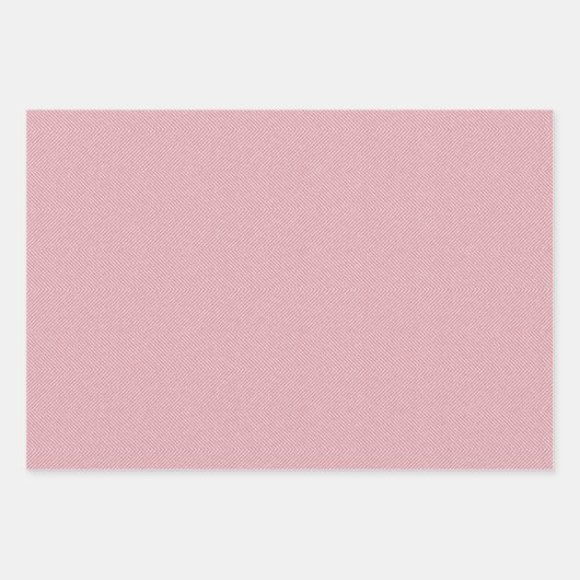 Feuille De Papier Cadeau Mélange rose clair herringbone tweet effet doux (Devant 2)