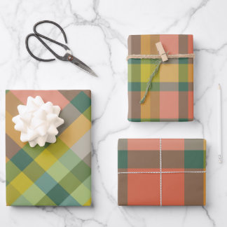 Feuille De Papier Cadeau Melon Wrapping Paper Flat Sheet Set of 3