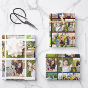 Feuille De Papier Cadeau Memories in Motion : personnalisable 16 Photo Coll