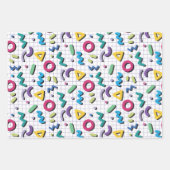 Feuille De Papier Cadeau Memphis Motif (Devant 2)