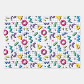 Feuille De Papier Cadeau Memphis Motif (Devant)