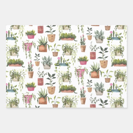 Feuille De Papier Cadeau Ménages (Devant)