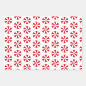 Feuille De Papier Cadeau Menthe de Noël (Devant)