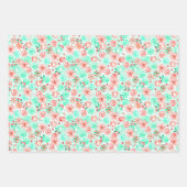 Feuille De Papier Cadeau Menthe de Noël (Devant 3)
