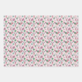 Feuille De Papier Cadeau Menthe poivrée (Devant 3)