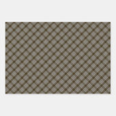 Feuille De Papier Cadeau Menzies Brown Tartan Scottish Plaid (Devant 2)