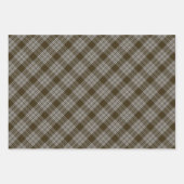 Feuille De Papier Cadeau Menzies Brown Tartan Scottish Plaid (Devant)