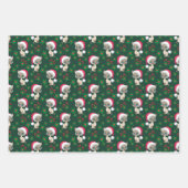 Feuille De Papier Cadeau Meowy Christmas Chat Thème (Devant)