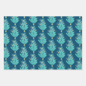 Feuille De Papier Cadeau Mer côtière et salutations Coral (Devant)