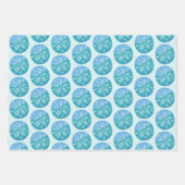 Feuille De Papier Cadeau Mer De Plage Et Salutations (Devant 3)