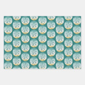 Feuille De Papier Cadeau Mer De Plage Et Salutations (Devant 3)