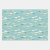 Feuille De Papier Cadeau Mer De Plage Et Salutations (Devant 2)