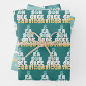 Feuille De Papier Cadeau Mer De Plage Et Salutations (En situation)