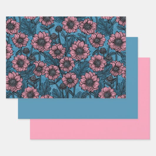 Feuille De Papier Cadeau Mère rose (Lot)