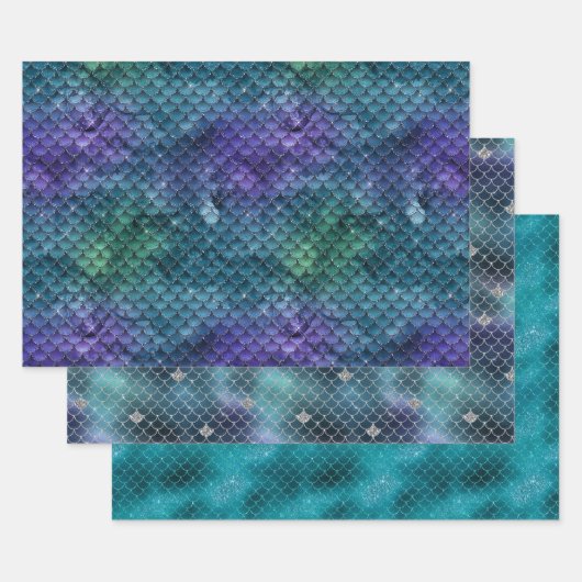 Feuille De Papier Cadeau Mermaid (Lot)