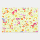 Feuille De Papier Cadeau Mermaids Lemon Vert (Devant 2)