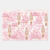 Feuille De Papier Cadeau Mes Flacons De Neige Rose (Devant 2)