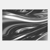 Feuille De Papier Cadeau Métal argenté (Devant 2)