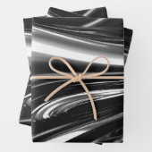 Feuille De Papier Cadeau Métal argenté (En situation)