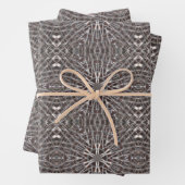 Feuille De Papier Cadeau Métal Maillé Argent (En situation)