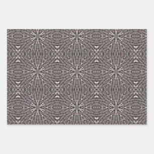 Feuille De Papier Cadeau Métal Maillé Argent