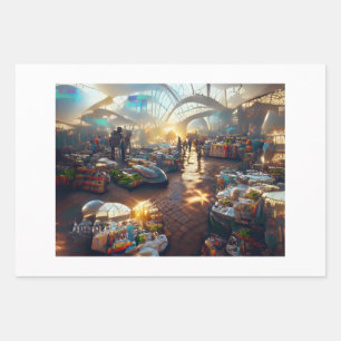 Feuille De Papier Cadeau Metaverse Market v3 par Billy A Lien