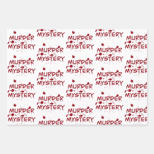 Feuille De Papier Cadeau Meurtre mystère crime ventilateur froid coque sang (Devant)