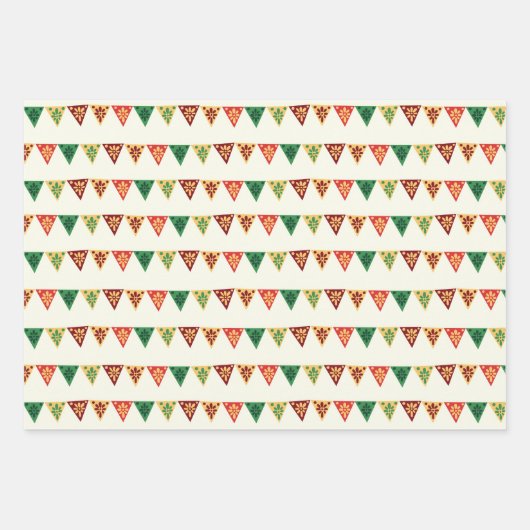 Feuille De Papier Cadeau Mexican Cinco De Mayo Pattern  (Devant 2)